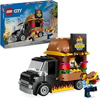 LEGO City Burger Van Food Truck Toy for 5 Plus Year Old Boys & Girls - outlet/retourdeal