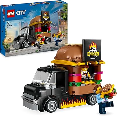 LEGO City Burger Van Food Truck Toy for 5 Plus Year Old Boys & Girls - outlet/retourdeal
