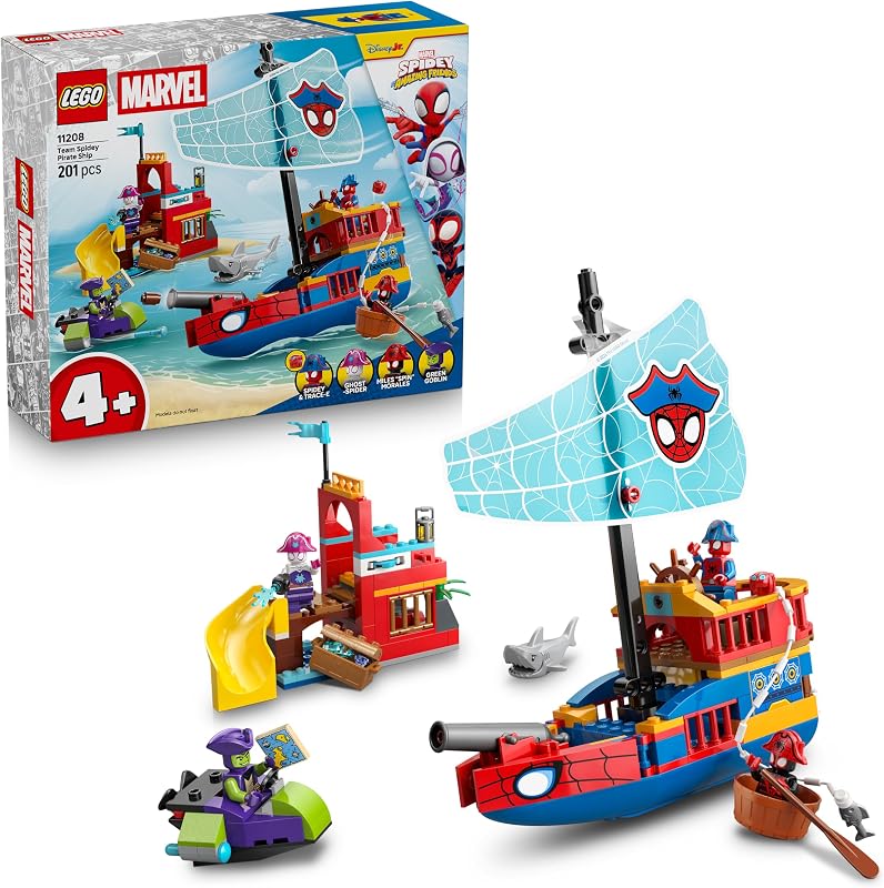 LEGO Marvel Team Spidey Piratenschip Speelgoed voor Kinderen - outlet/retourdeal