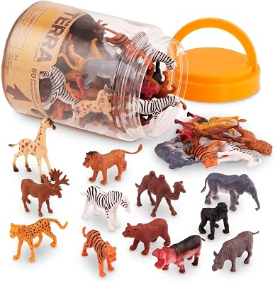 Terra by Battat tube met 60 wilde wezens - outlet/retourdeal
