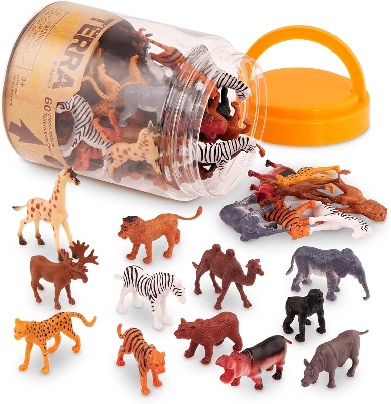 Terra by Battat tube met 60 wilde wezens - outlet/retourdeal