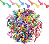 200 stuks veelkleurige metalen splitpennen voor papierwerk - outlet/retourdeal