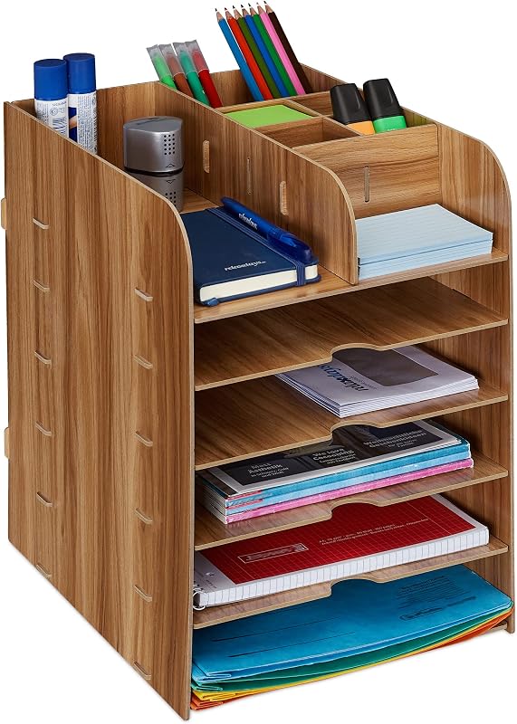 Relaxdays bureau organizer met 12 vakken - outlet/retourdeal