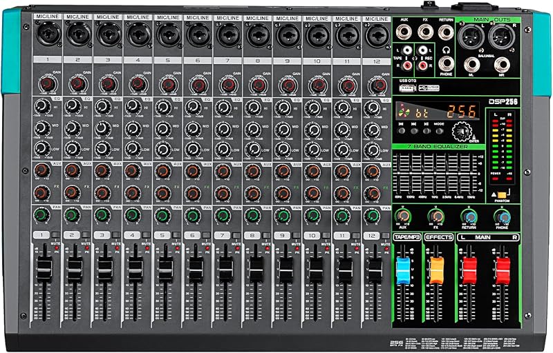 Depusheng PA12 Professionele Audio Mixer Soundboard Console Bureau - outlet/retourdeal