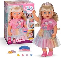 BABY geboren Carla 43 cm pop met lang blond haar en highlights - outlet/retourdeal