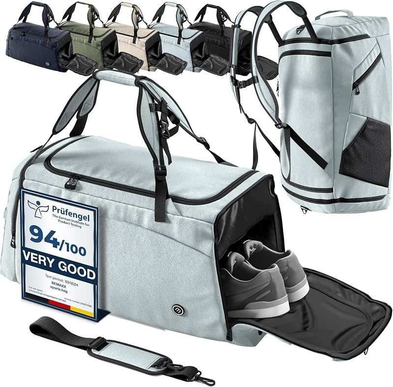 bemaxx Sporttas Heren Trainingstas Dames + Schoenenvak Natvak - outlet/retourdeal