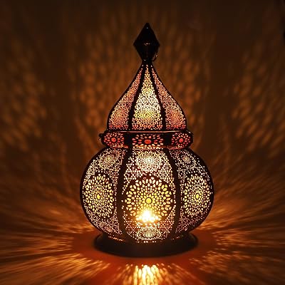 Gadgy Oosterse lamp Arabische Lantaarn voor Kaarsen en Elektrische - outlet/retourdeal