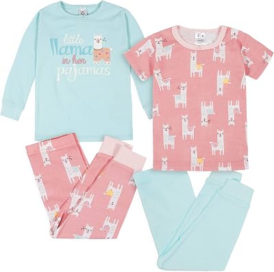 Gerber Baby Girls' Toddler Snug Fit 4-Piece Pajama Set - outlet/retourdeal
