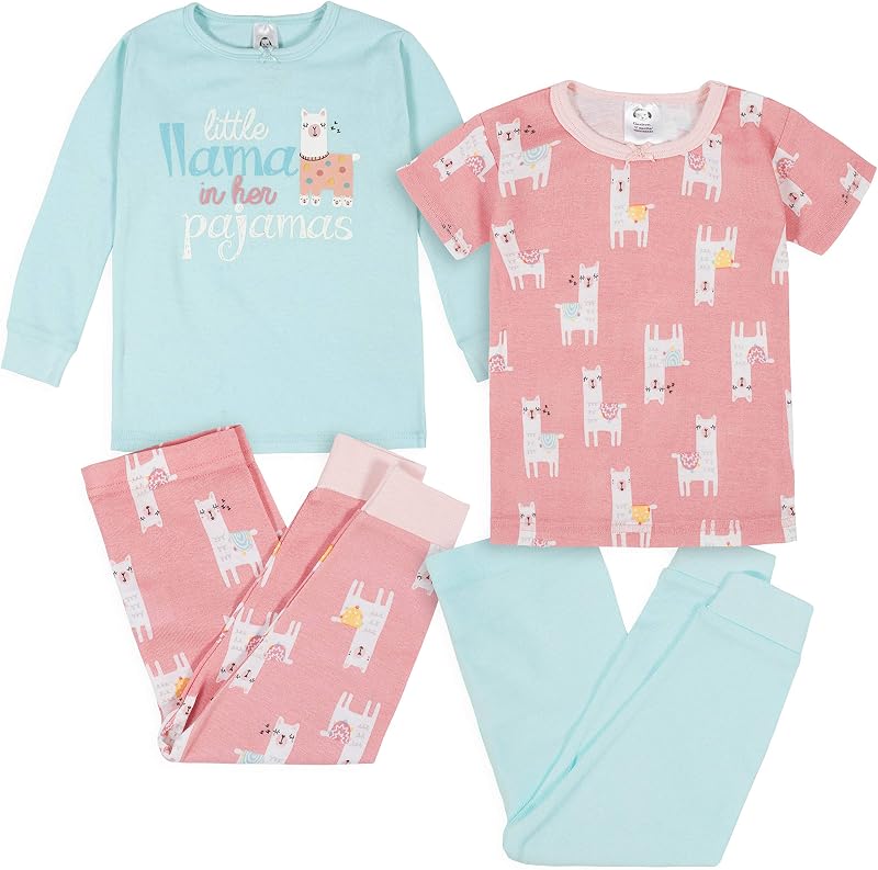 Gerber Baby Girls' Toddler Snug Fit 4-Piece Pajama Set - outlet/retourdeal