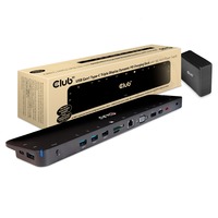 Club 3D USB-C 3.2 Gen1 Triple Display Dynamic PD Charging Dock 100W - tweedekans (outlet) — outlet/retourdeal