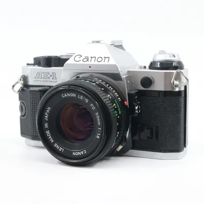 Canon AE-1 Program zilver + FD 50mm f/1.8 occasion - tweedehands (occasion) — outlet/retourdeal